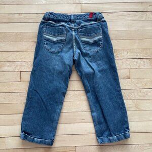Vintage 90s Y2K Tommy Hilfiger Low Rise Cropped Capri Denim Jeans Sz 6 Petite
